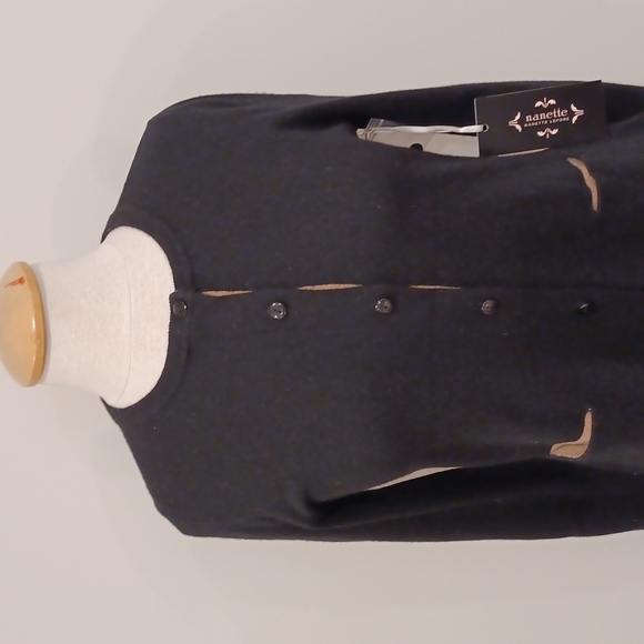 Nanette Nanette Lepore Merino Wool Cardigan NEW Sz. Med - Picture 5 of 8